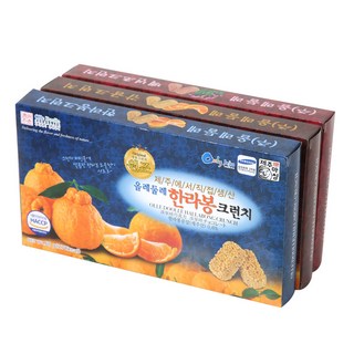 제주상회 한라봉 감귤 백년초 아삭아삭 크런치 60g 3종 세트, 1개