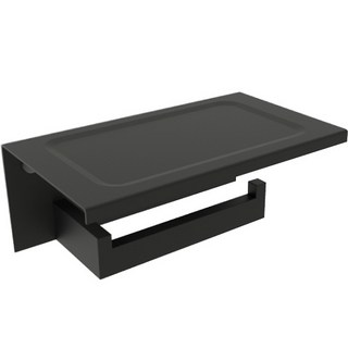 永昕衛廚 海廷頓 帶置物功能紙巾架 (黑) Y2382649-TW, 1個