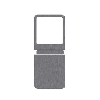 모토로라 레이저 울트라 백 힌지 데칼 무광 필름 모토 스킨용 금속 브러시 그레인 폰 스티커, 1개, 4. 회색 / B. Razr 40 Ultra