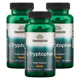 Swanson 斯旺森 左旋色胺酸膠囊 500mg, 60顆, 3罐