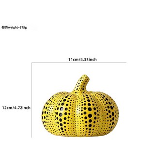 쿠사마 야요이 호박 오브제 인테리어 소품 Yayoi Kusama 촬영소품, 옵션 03.호박(일반)_소