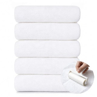 연화삼월 호텔 수건 40수 수건 10장 무형광 OEKO-TEX 알러지/진드기 방지 항균인증 세면 타올 수건 집들이 선물 400GSM 세면 타올, 5개, 05화이트