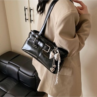 復古腰帶小肩背包 腋下包 側背包女 法棍包 托特包 通勤包 休閒A4大容量百搭時尚半月包 肩背包 包包女斜背包