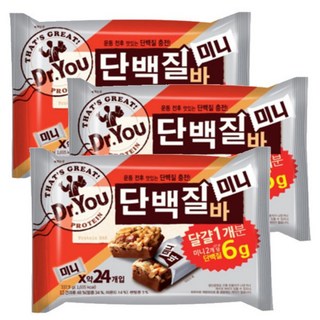 닥터유 단백질바 미니324G x 3개 대용량 초코바 에너지바 단백질바, 324g