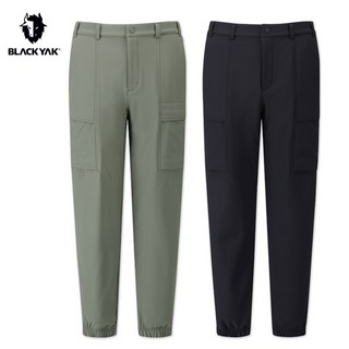 블랙야크 남성 베이직 기모 조거 팬츠 겨울 촉감이좋은 보온 스판 카고 포켓 바지 1BYPNWU005