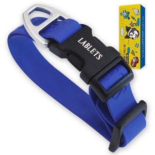 랩릿 반려동물 방수 목줄, 1개, 클래식 블루