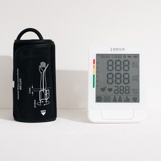 [최신형] 음성안내 되는 국산 편한민족 전자 자동 혈압계 부정맥 탐지 피트 커프, 1개