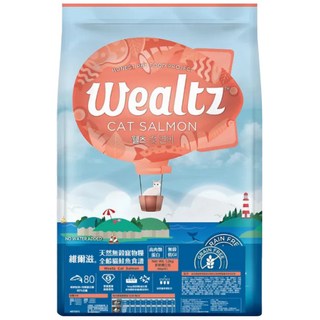 Wealtz 維爾滋 無穀 高肉類蛋白 全齡貓鮭魚食譜 貓糧 1.2kg, 1個, 維爾滋 全齡貓鮭魚食譜6kg