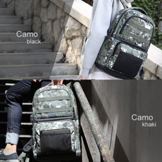 캐주얼 밀리터리 백팩 여행 카모백팩 노트북 수납