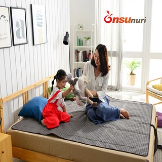 온수누리 초슬림 고주파 3세대 온수매트 무동력 BLDC 세탁 가능 EMF 전파파없는 안심 전기매트 온열 국내용 해외용 싱글 퀸 분리난방, 국내용 더블 2900D