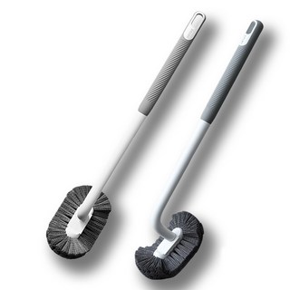 에디룸 커브 화장실 변기 청소솔, 라이트 그레이, 2개