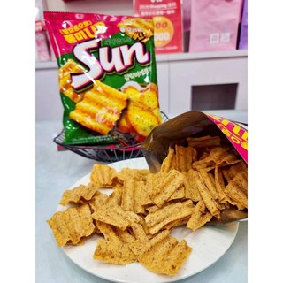 好麗友Sun太陽波浪玉米脆片-大蒜麵包風味, 1個, 標準