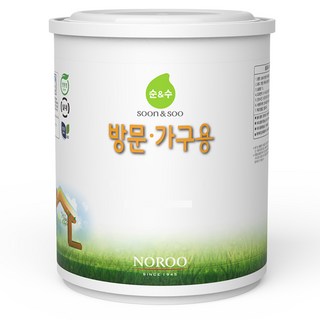 노루페인트 순앤수 항균 방문가구용 수성페인트 1L 반광, 방문가구용1L 아이보리(nr7015), 1개