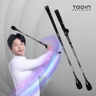 윅스 투딘골프 리얼타격감 퍼팩트 스윙트레이너 비거리향상 스윙연습기 일반그립, 실버, 1개