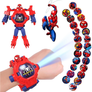 레트로 변신 스파이더맨 빔 로보트 팔찌, 1개