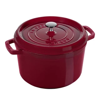 Staub 鑄鐵圓形湯鍋 24公分 綠色, 波爾多紅, 1個, 24cm