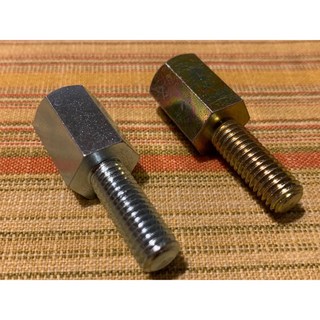 全系列增高螺絲 光陽 三陽 山葉 PGO車系 車鏡螺絲 延伸螺絲 車鏡加長螺絲 8mm 正牙 8mm 反牙, 1個, 8mm 上/下 (正牙)