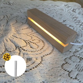 嘉義出貨 亞克力發光留言板 透明可擦記事板 桌面裝飾書寫板, 發光底座+1支白筆, 1個