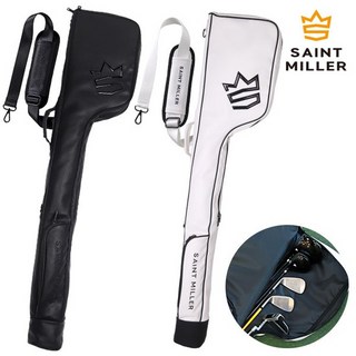 SaintMiller Par 3 高爾夫練習場用 EVA 半身球袋, 白色