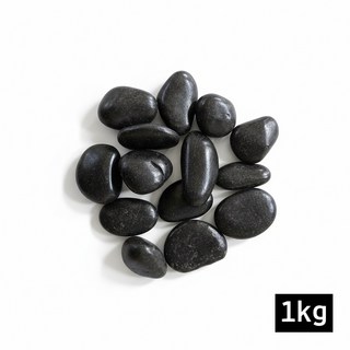 고급 유광 광택 흑자갈 인테리어, 1개, 30-50mm, 1kg