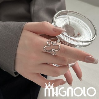 MIGNOLO 戒指 簡約冷淡風優雅指環 316L醫療鋼