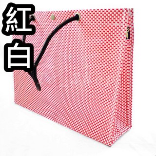 【Ts Shop】台灣製尼龍編織大方包(L) 側背包 手提袋 肩背包 耐重包 補習袋 餐袋 外出袋