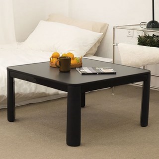 지이라이프 접이식 난방 테이블 KOR-75F, 블랙