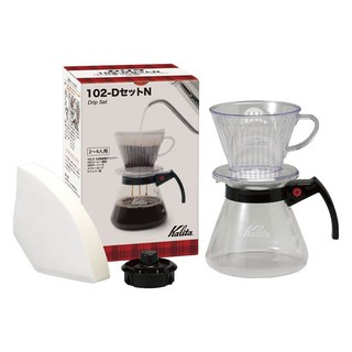 칼리타 102-D 핸드 드립 세트 N, 드리퍼+커피필터+500서버+메저컵+드리퍼받침, 1개, 500ml