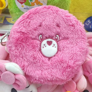 韓國大創 Care Bears 彩虹熊系列包包別針眼罩鑰匙圈票卡夾零錢包手提杯袋, 1個, 票卡圓包 粉色, 粉色