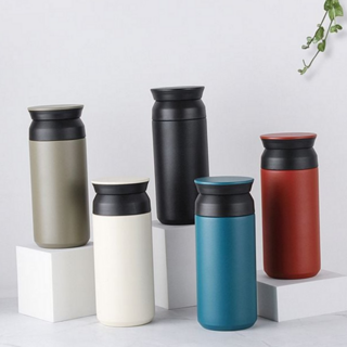 스텐레스 텀블러 리유저블 직장인 350ml 보온 보냉 텀블러 개인 각인 보온병 카페, 아이보리(+문구만 각인추가), 아이보리(+각인추가)