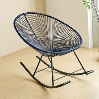 안락의자 야외 흔들 실내 그네 실외 아카풀코의자, 뉴코드스윙체어-딥블루, 1개