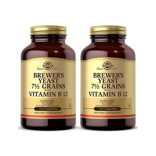 솔가 맥주효모 곡물 7 1/2 비타민 B12 함유 250정 X 2통, 2개