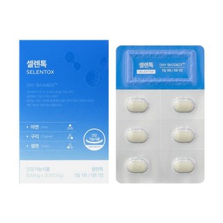 정품) 데이배리어 셀렌톡 500mg x 30정, 2개