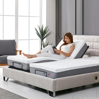 [까사살로티] 모션베드 전동침대.v1 카멜레온 (슈퍼싱글 퀸 킹트윈), 스틸블루