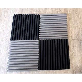 雅典音響世界 極品台灣現貨高密度擴散板吸音棉隔音棉，打造寧靜舒適空間, 1個, 黑色、灰色