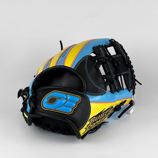 원에이티 BGN 내야 글러브 11.75인치 아이웹 스카이블루/옐로우/블랙 I-38, 1개