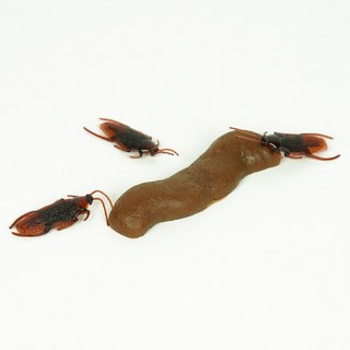 웃긴소품 가짜 똥 바퀴벌레 모형 장난감 리얼 응가 재밌는 엽기 선물 아이템, 가짜 똥 긴갈색