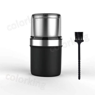 GAARii 304不鏽鋼可拆卸清洗咖啡磨豆機 110V中藥材研磨機, 霧黑色 (一字刀), 1個