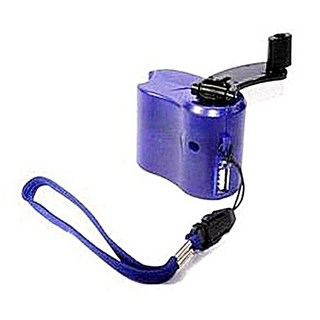 비상수동발전기 스마트폰충전기 핸드발전기 급속충전기 비상발전기 휴대폰충전 미니발전기 출장 여행 캠핑 야영 차박, 1개, 파랑색