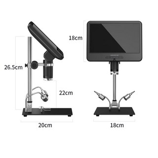 시계 전자현미경 수리용 4K 화면HD 스크린 회로 회로기판 1200만, 1개, (AD409 10인치2400만화소HDMI32G