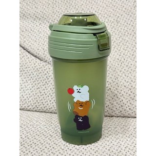 DINOTAENG 搖搖杯 屈臣氏Watsons聯名款 水杯 健身水壺 便攜杯 外出水壺, 1個