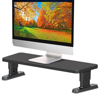 고부기 4단 높이 조절 스탠드 컴퓨터 모니터 받침대 싱글, 블랙
