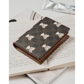 매장판 닥스 ACC [DAKS BEAR] 브라운 패턴 소가죽 카드지갑 DCWA5E793 147085