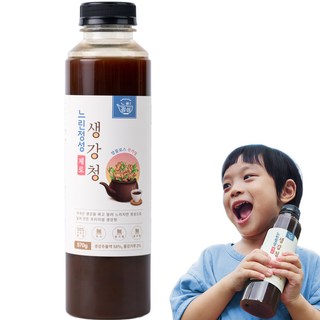 느린정성 무설탕 무가당 제로 생강청 생강차 생강진액 생강청원액 수제 국산 임산부, 1개, 1개입, 570g