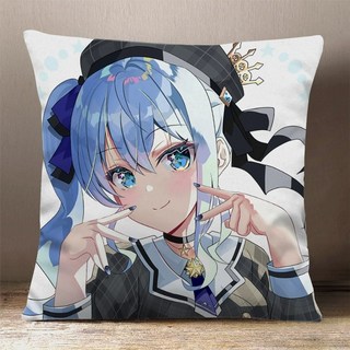 22종 호시마치 스이세이 사각쿠션 쿠션 인형 등쿠션 굿즈 홀로라이브스이세이 일러 피규어 인형 뽀글이 누이 비쥬얼 방석 솔로 라이브 버튜버, 디럭스 60 60cm, 고급스러운 새틴 솜포함, 옵션20