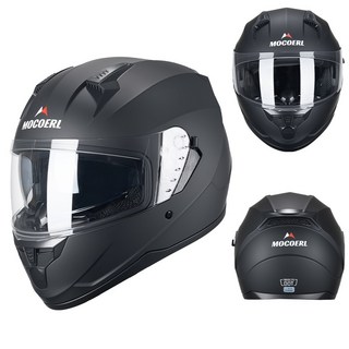 오토바이헬멧 초경량풀페이스헬멧 안전모 선바이져 M67, 블랙