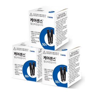 케어센스 혈당시험지, 3개, 50개입