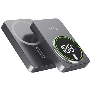 【IVA】隔日達 有Wh標示 CCC 磁吸快充行動電源 MagSafe PD快充 20000mAh大容量 充電寶 行充, 灰色【3C+WH】20000mAh