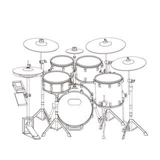 EFNOTE 5 電子鼓, 1個, 全配: 加購原廠擴充包