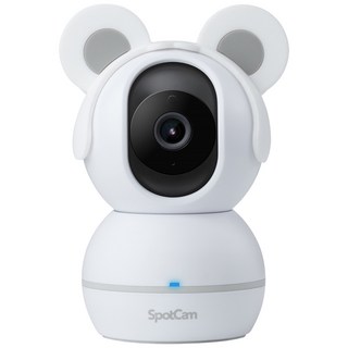 SpotCam AI口鼻偵測旋轉寶寶攝影機 BabyCam, 1台